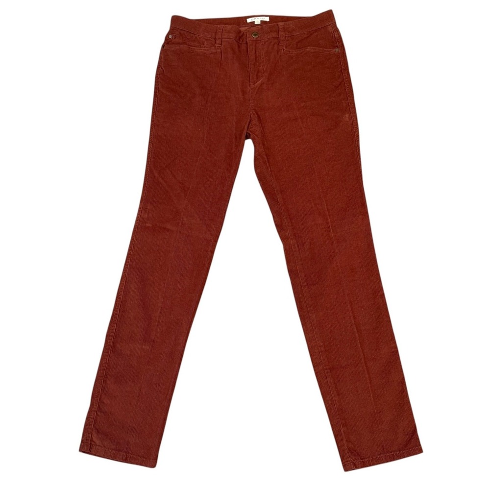 Orvis Corduroy Pants Womens Rust Brown Straight Leg Outdoor Classic 8 2EG4